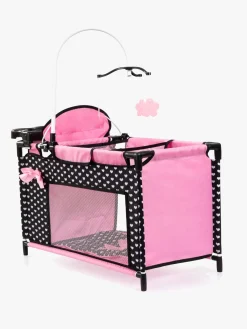 Dukker & Bamser-BayerDesign Bayer Design Dukkeseng Multi, Sort/Lyserød Sort/Lyserød