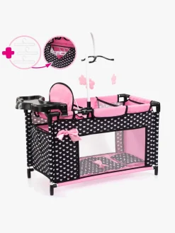 Dukker & Bamser-BayerDesign Bayer Design Dukkeseng Multi, Sort/Lyserød Sort/Lyserød