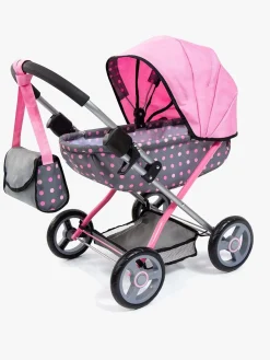 Dukker & Bamser-BayerDesign Bayer Design Dukkevogn Cosy, Grå/Lyserød Grå/Lyserød