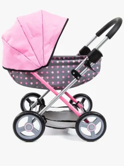 Dukker & Bamser-BayerDesign Bayer Design Dukkevogn Cosy, Grå/Lyserød Grå/Lyserød