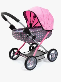 Dukker & Bamser-BayerDesign Bayer Design Dukkevogn Cosy, Grå/Lyserød Grå/Lyserød