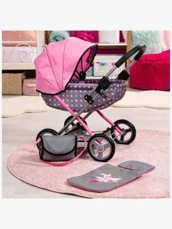 Dukker & Bamser-BayerDesign Bayer Design Dukkevogn Cosy, Grå/Lyserød Grå/Lyserød