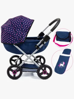 Dukker & Bamser-BayerDesign Bayer Design Dukkevogn Cosy, Blå/Lyserød Blå/Lyserød