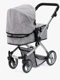 Dukker & Bamser-BayerDesign Bayer Design Dukkevogn Mega Set Milano Lyserød/Grå