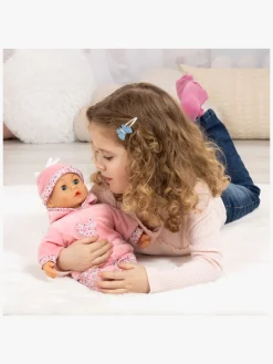 Dukker & Bamser-BayerDesign Bayer Design First Words  Interaktiv Dukke 38cm, Pink Blomster Lyserød