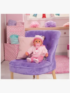 Dukker & Bamser-BayerDesign Bayer Design First Words Interaktiv Dukke 38 cm, Muffins Lyserød/Hvid