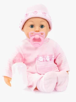 Dukker & Bamser-BayerDesign Bayer Design First Words Interaktiv Dukke 38 cm Lyserød