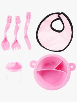 Dukker & Bamser-BayerDesign Bayer Design 10-i-1 Dukkevogn Sæt, Grå/Lyserød