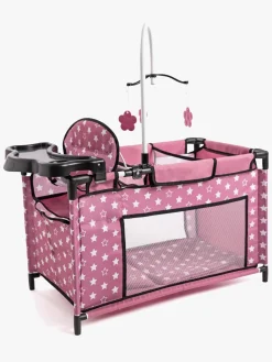 Dukker & Bamser-BayerDesign Bayer Design Multi Dukkeseng, Pink Lyserød