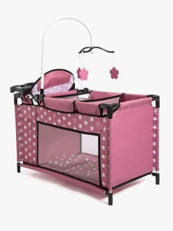 Dukker & Bamser-BayerDesign Bayer Design Multi Dukkeseng, Pink Lyserød