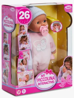 Legetøj Til Børn På 0-10 År|Dukker & Bamser-BayerDesign Bayer Design Piccolina Interaktiv Dukke 38 cm, Lyserødt Lam