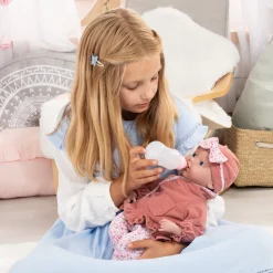 Dukker & Bamser-BayerDesign Bayer Design Reborn Dukke 38 cm, Pink Lyserød