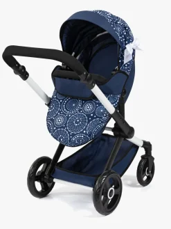 Dukker & Bamser-BayerDesign Bayer Design Xeo Dukkevogn med Sløjfe Blå/Hvid