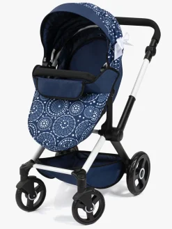 Dukker & Bamser-BayerDesign Bayer Design Xeo Dukkevogn med Sløjfe Blå/Hvid