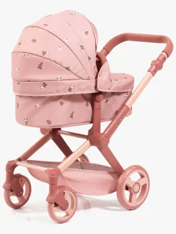 Dukker & Bamser-BayerDesign Bayer Design Xeo Dukkevogn, Blomster Lyserød