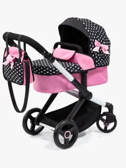 Dukker & Bamser-BayerDesign Bayer Design Xeo Dukkevogn, Sort/Lyserød Lyserød/Sort