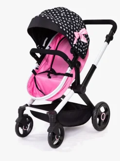 Dukker & Bamser-BayerDesign Bayer Design Xeo Dukkevogn, Sort/Lyserød Lyserød/Sort