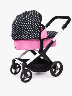 Dukker & Bamser-BayerDesign Bayer Design Xeo Dukkevogn, Sort/Lyserød Lyserød/Sort