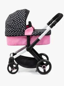 Dukker & Bamser-BayerDesign Bayer Design Xeo Dukkevogn, Sort/Lyserød Lyserød/Sort