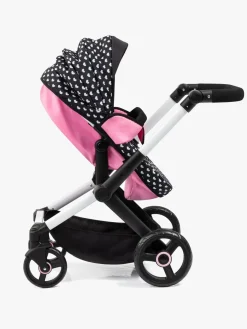 Dukker & Bamser-BayerDesign Bayer Design Xeo Dukkevogn, Sort/Lyserød Lyserød/Sort