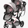 Dukker & Bamser-BayerDesign Bayer Design Xeo Twin Tvillingedukkevogn, Grå