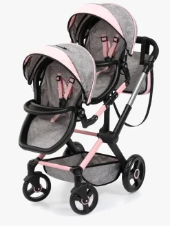 Dukker & Bamser-BayerDesign Bayer Design Xeo Twin Tvillingedukkevogn, Grå