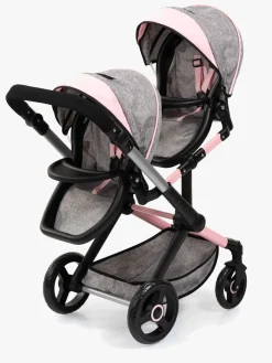 Dukker & Bamser-BayerDesign Bayer Design Xeo Twin Tvillingedukkevogn, Grå