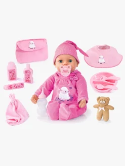 Dukker & Bamser-BayerDesign Piccolina Dukke 46 cm Rigtige Tårer Lyserød