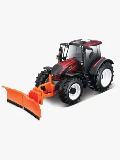 Legetøjsbiler & -Fartøjer-Bburago 1:32 Valtra Farm Traktor N174 med Sneplov