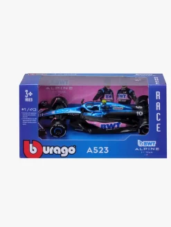 Legetøjsbiler & -Fartøjer-Bburago BWT Alpine A523 F1 Racerbil 2023 Gasly 1:43