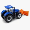 Legetøjsbiler & -Fartøjer-Bburago New Holland T7.315 Traktor med Sneplov 1:32