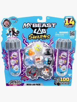 Legetøjsfigurer-BeastLab Beast Lab Swarms Samlerfigurer Hyper Fusion 14-pak Flerfarvet