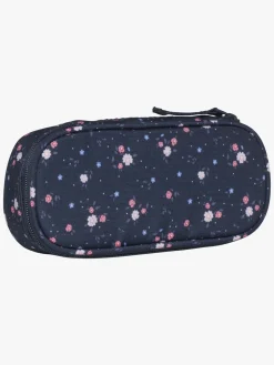 Kreativt Legetøj-Beckmann City Penalhus, Floral Blå/Lyserød