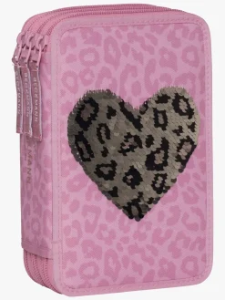 Kreativt Legetøj-Beckmann Penalhus 3 rum, Furry Lyserød