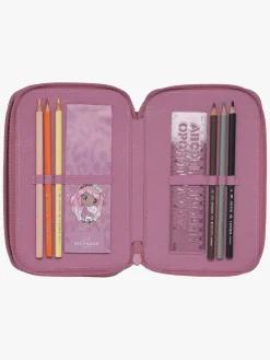 Kreativt Legetøj-Beckmann Penalhus 3 rum, Furry Lyserød