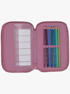 Kreativt Legetøj-Beckmann Penalhus 3 rum, Furry Lyserød