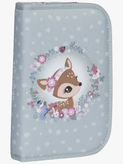 Kreativt Legetøj-Beckmann Penalhus Enkelt, Forest Deer Dusty Mint Blå/Lyserød/Flerfarvet