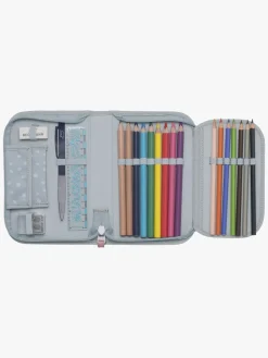 Kreativt Legetøj-Beckmann Penalhus Enkelt, Forest Deer Dusty Mint Blå/Lyserød/Flerfarvet