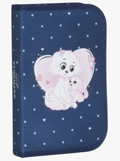 Kreativt Legetøj-Beckmann Penalhus Enkelt, Pet Friends Blue Blå/Lyserød