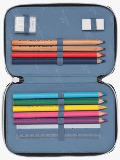 Kreativt Legetøj-Beckmann Penalhus Tredelt, Camo Rex Sort/Grå