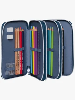 Kreativt Legetøj-Beckmann Penalhus Tredelt, Ninja Master Blå