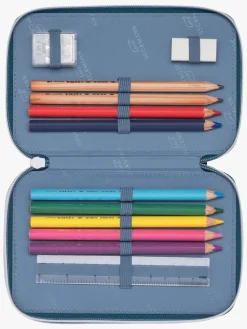 Kreativt Legetøj-Beckmann Penalhus Tredelt, Ninja Master Blå