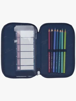 Kreativt Legetøj-Beckmann Penalhus Tredelt, Pet Friends Blue Blå/Lyserød/Hvid