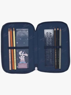 Kreativt Legetøj-Beckmann Penalhus Tredelt, Pet Friends Blue Blå/Lyserød/Hvid