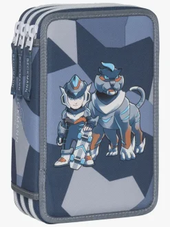 Kreativt Legetøj-Beckmann Penalhus Tredelt, Tiger Race Blå/Grå