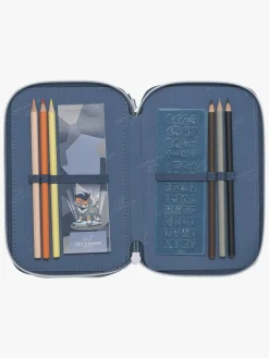 Kreativt Legetøj-Beckmann Penalhus Tredelt, Tiger Race Blå/Grå