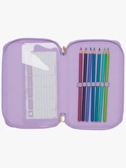 Kreativt Legetøj-Beckmann Penalhus, Unicorn Princess Purple Lilla/Hvid