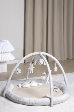 Babylegetøj-Beemoo PLAY Bunny Aktivitetstæppe, Grey Grå