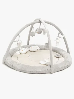Babylegetøj-Beemoo PLAY Bunny Aktivitetstæppe, Grey Grå