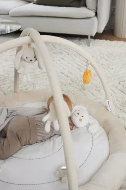 Babylegetøj-Beemoo PLAY Bunny Aktivitetstæppe, Beige